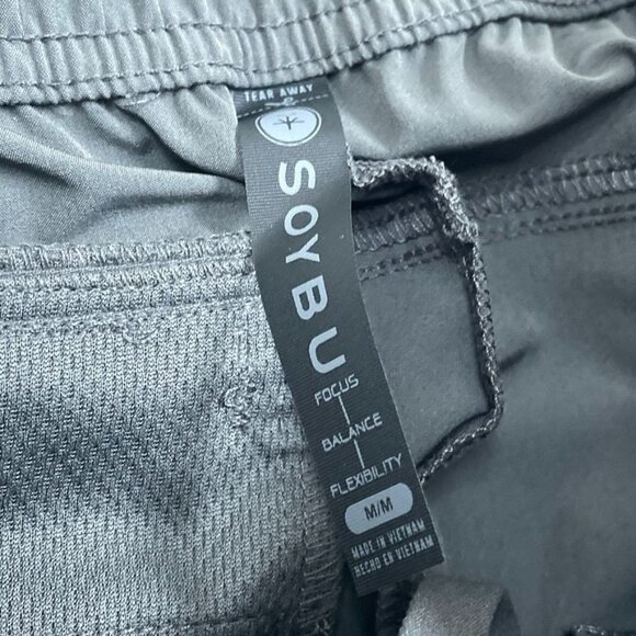 Soybu Mens Woven Jogger Recycled 4-Way Stretch M Gray a0408 - Picture 4 of 8